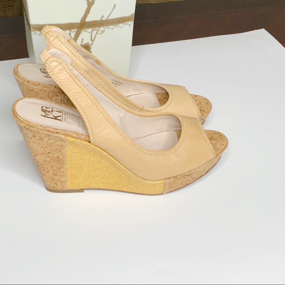 MARKET sling back espadrilles.  Open toes. SZ 8.5